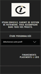 Mobile Screenshot of ipsum-conseils.com
